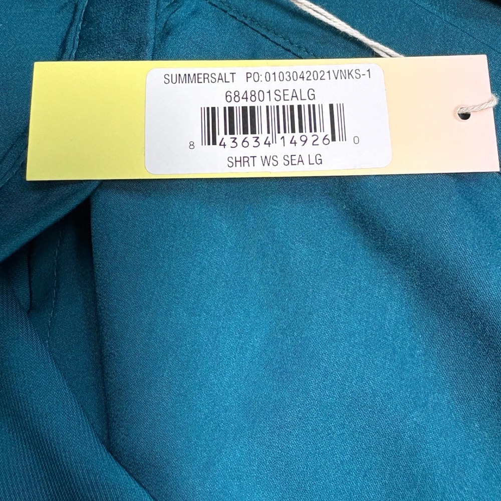 Summersalt NWT Short Beach to Brunch Wrap Sarong Ruffle Mini Skirt Size Large - Picture 8 of 8